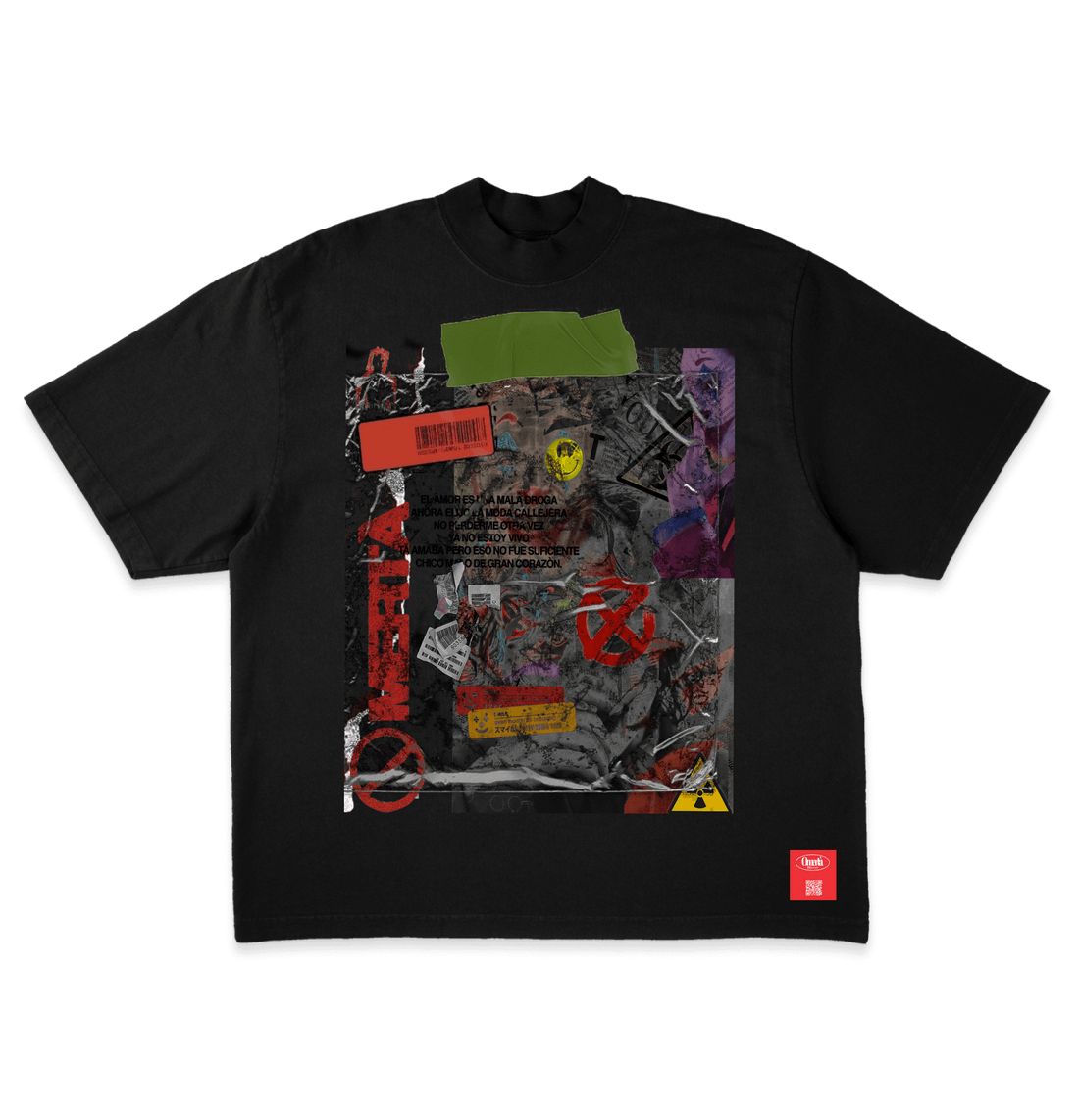 Oversized Omertà - No Feelings I Tshirt